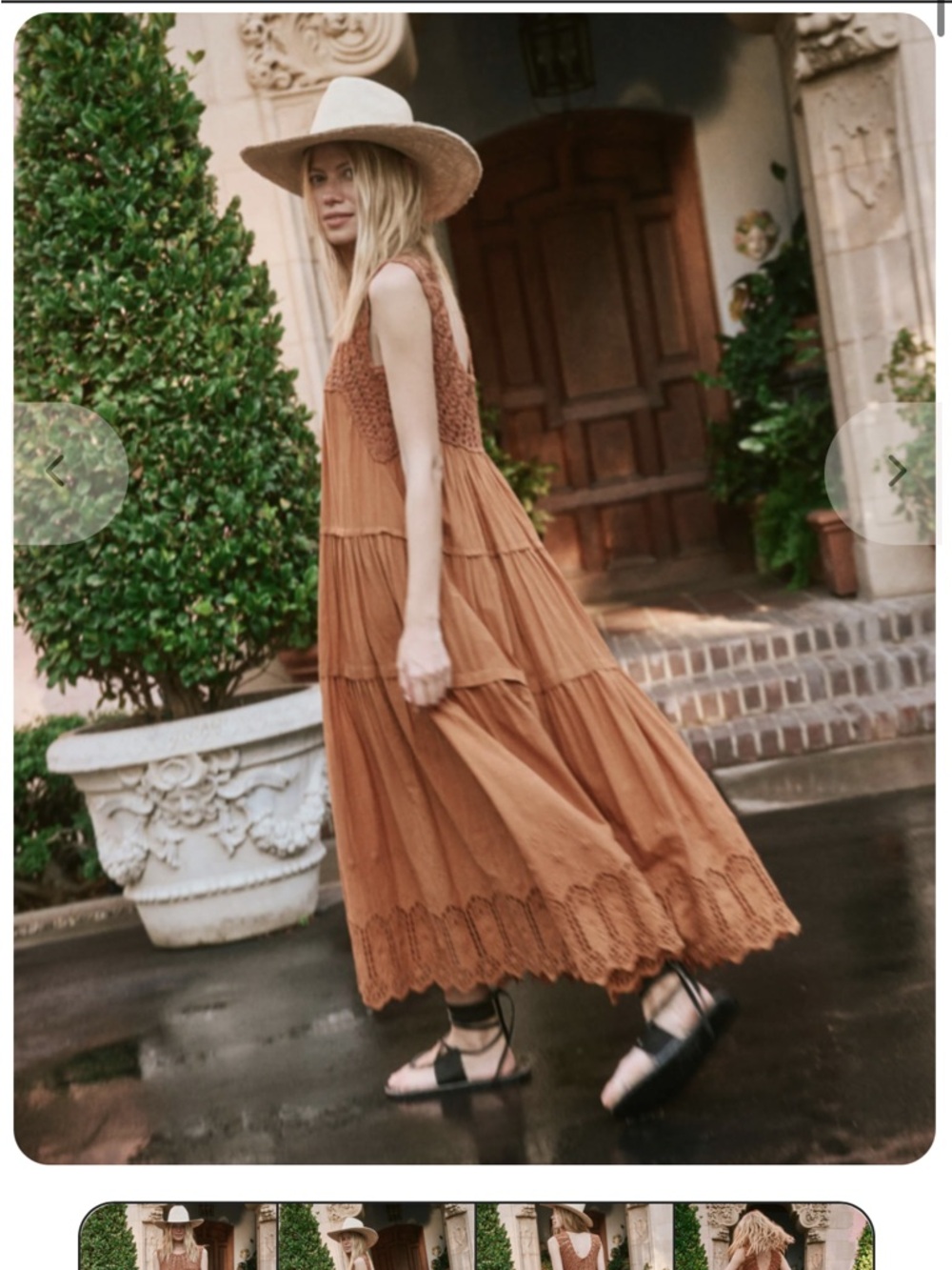 THE GREAT. The Soleil Dress in Canyon - Picture 2 of 9